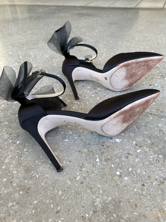 Jessica Simpson Phindies Bow Ankle-Strap Pumps Size 8.5 - Picture 3 of 4